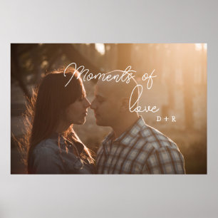 Póster Momentos de amor, pareja enamorada