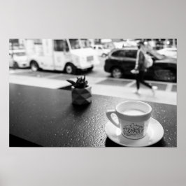 Póster Momentos de café en Nueva York