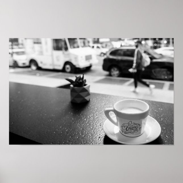 Póster Momentos de café en Nueva York (Frente)