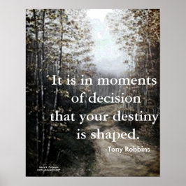 PÓSTER MOMENTOS DE LA DECISIÓN TONY ROBBINS