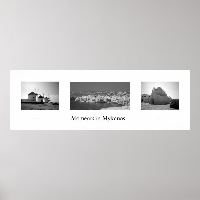 Póster Momentos en Mykonos (Frente)