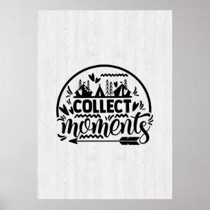 Póster Momentos felices de recolección de caravanas