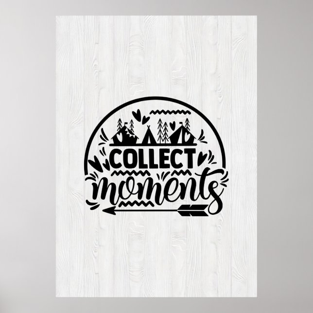 Póster Momentos felices de recolección de caravanas (Frente)