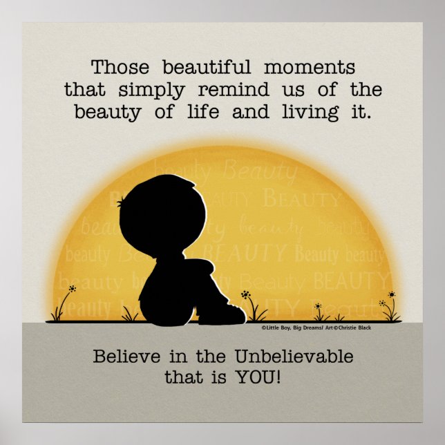 Póster Momentos hermosos (Frente)