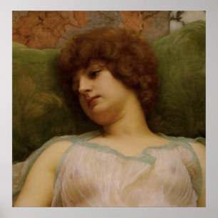 Póster Momentos inactivos de John William Godward
