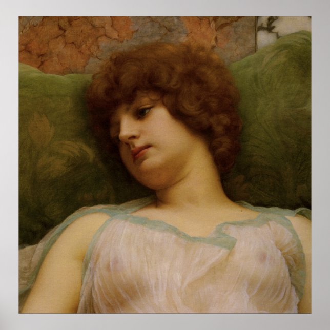 Póster Momentos inactivos de John William Godward (Frente)