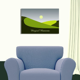 Póster Momentos mágicos, paisaje de las colinas rocosas v