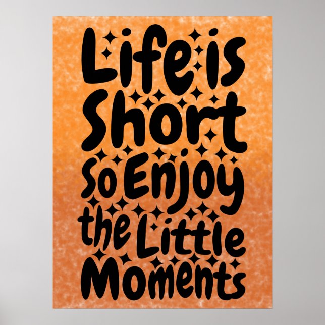 Póster Momentos pequeños - Cita Inspiradora (Frente)