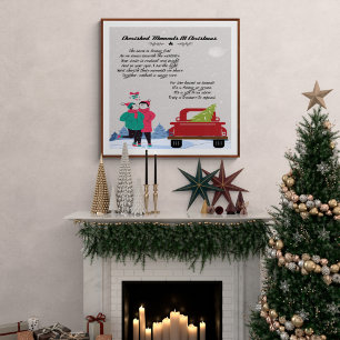 Póster Momentos Preciados Poema de Navidad para Pareja LG