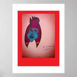 Póster Momia con tema de terror inspirada en Egipto