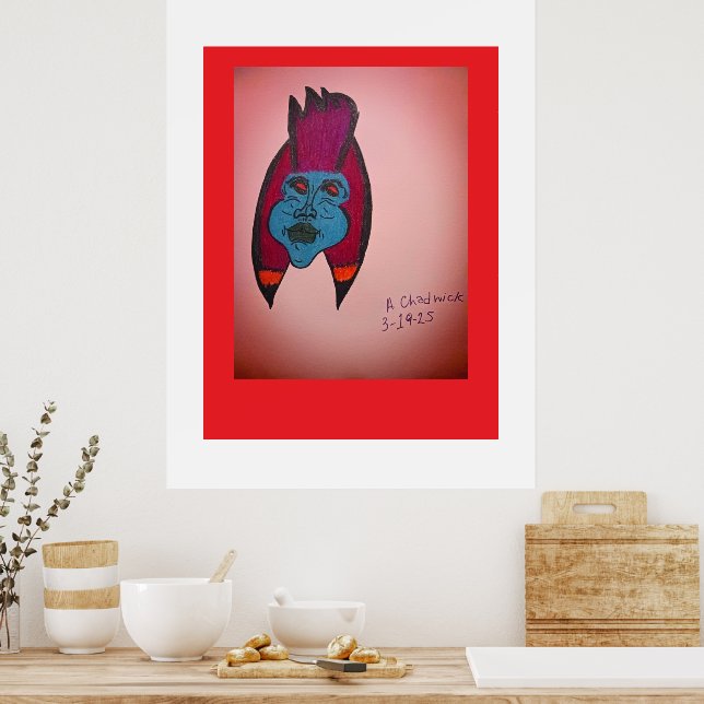 Póster Momia con tema de terror inspirada en Egipto (Cocina)