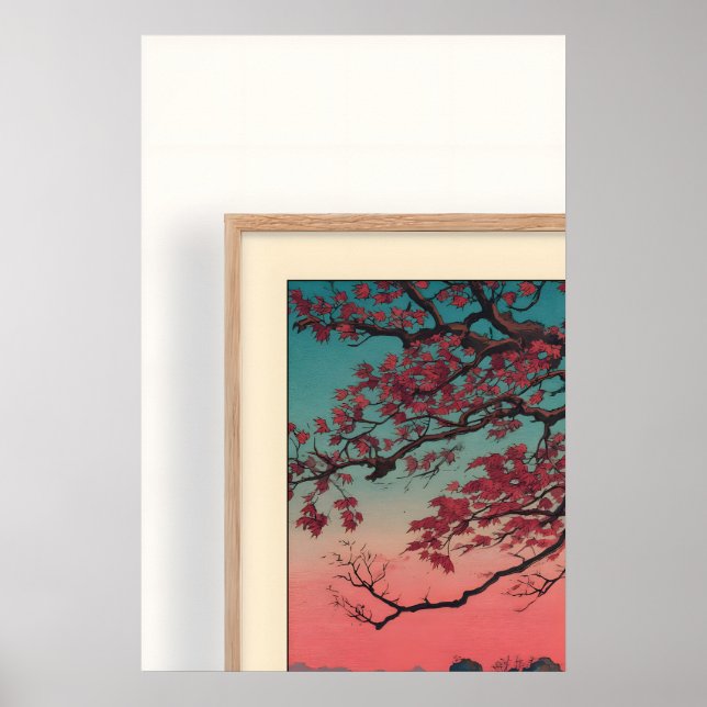 Póster Momiji no Umi Wall Art - Quiet Inlet at Dusk (Frente)