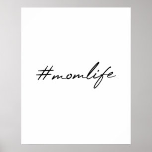 Póster #MomLife   Maternidad Guión moderno Día de la Madr