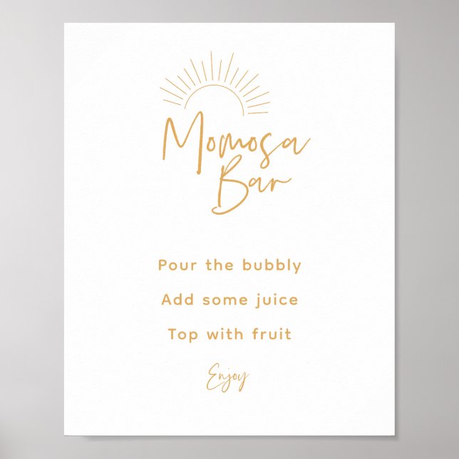 Póster Momosa Bar Boho Sunshine (Frente)