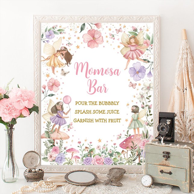 Póster Momosa Bar Floral Fairy Garden Baby Rótulo (Subido por el creador)