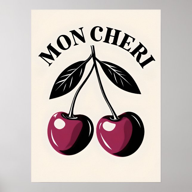 Póster Mon Cheri Cherry Pop Art Poster (Frente)