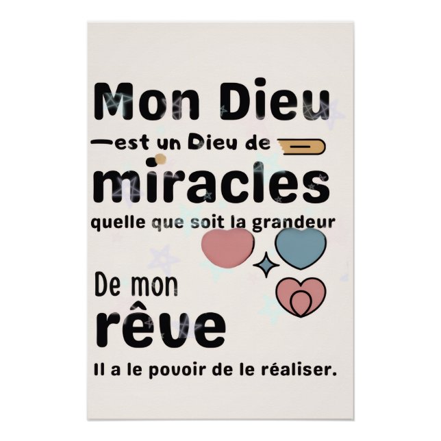 Poster Mon Dieu  (Anverso)