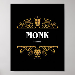 Póster Mona Clase Tabletop Juego RPG
