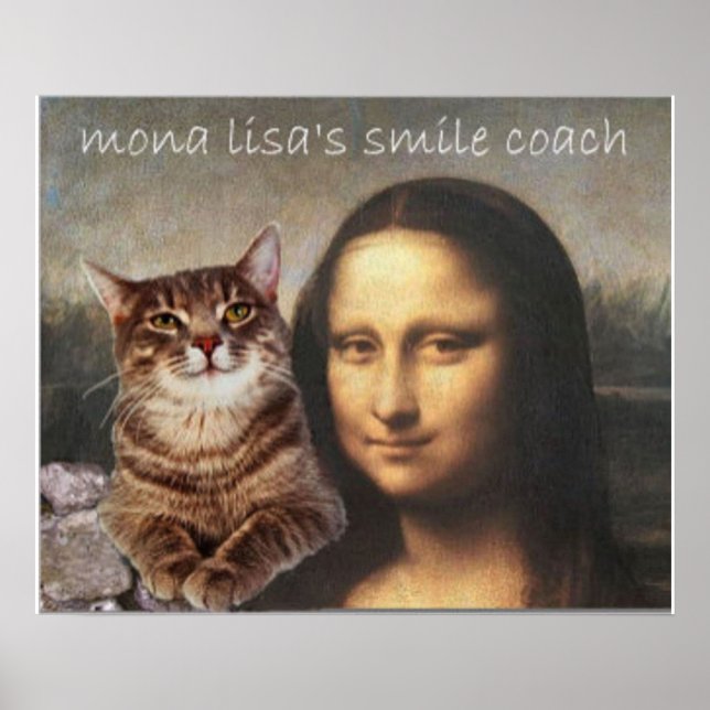 Póster Mona Lisa and her Cat (Frente)