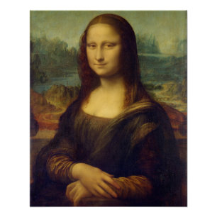 Póster Mona Lisa By Leonardo Da Vinci