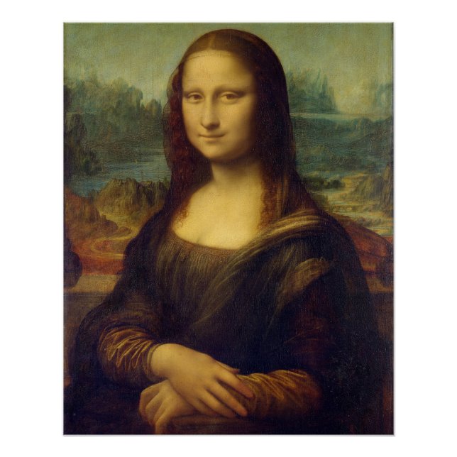 Póster Mona Lisa By Leonardo Da Vinci (Anverso)