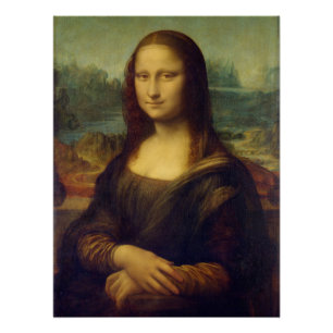 Póster Mona Lisa By Leonardo Da Vinci