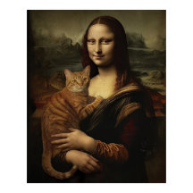 Mona Lisa con gato