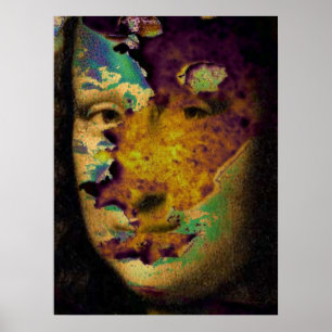 Póster Mona Lisa cruda