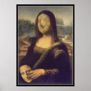 Póster Mona Lisa - Desenmascarada