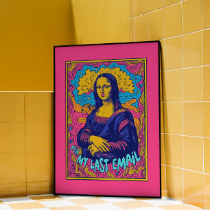 Póster Mona Lisa Email Wall Art Poster