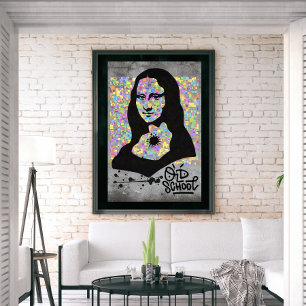 Póster Mona Lisa Graffiti Street Art Pop Culture