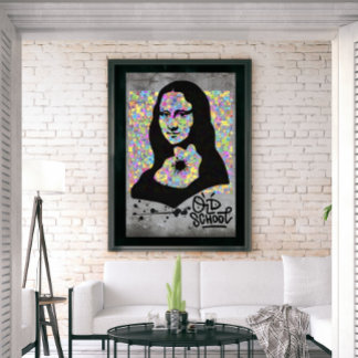 Póster Mona Lisa Graffiti Street Art Pop Culture