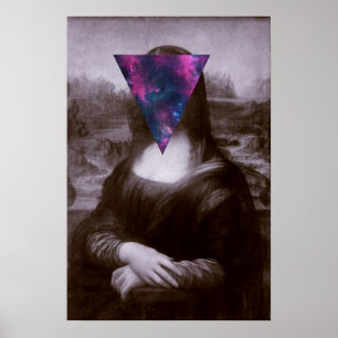 Póster Mona lisa hipster.