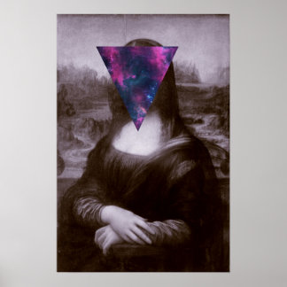 Póster Mona lisa hipster.