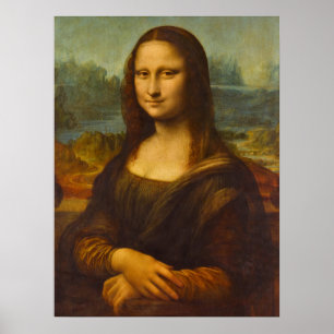 Póster Mona Lisa, La Joconde por Leonardo da Vinci