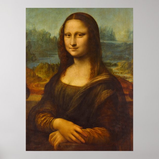 Póster Mona Lisa, La Joconde por Leonardo da Vinci (Frente)