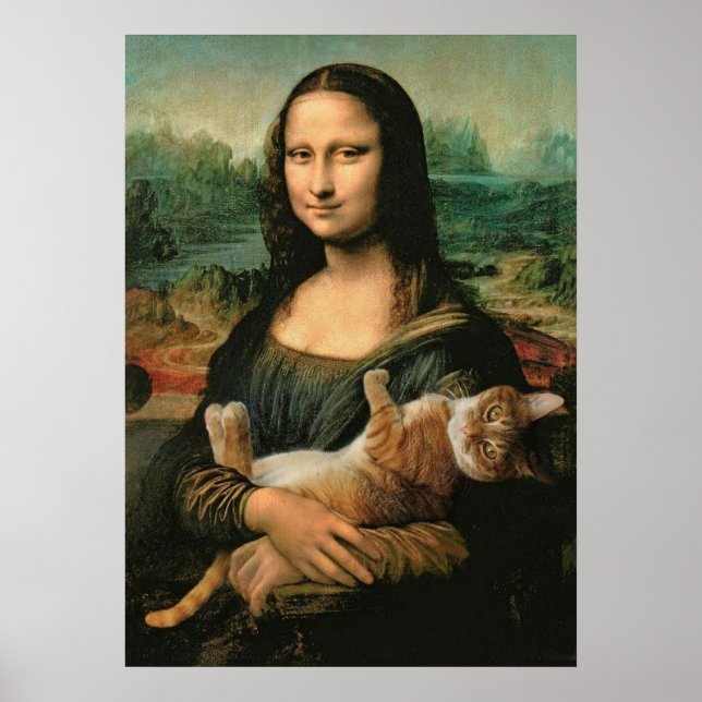Póster mona lisa, leonardo da vinci, classic art, renaiss (Frente)