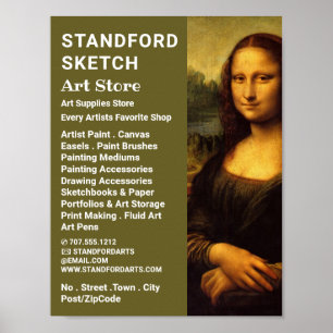Póster Mona Lisa, Leonardo Da Vinci, Tienda de suministro