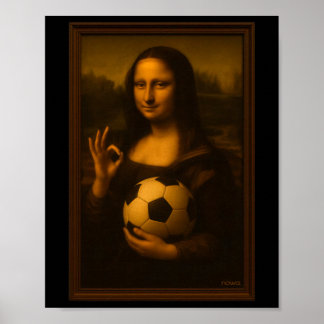 Póster Mona Lisa Loves Soccer 