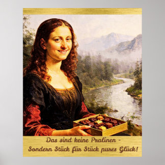 Póster Mona Lisa mag Pralinen