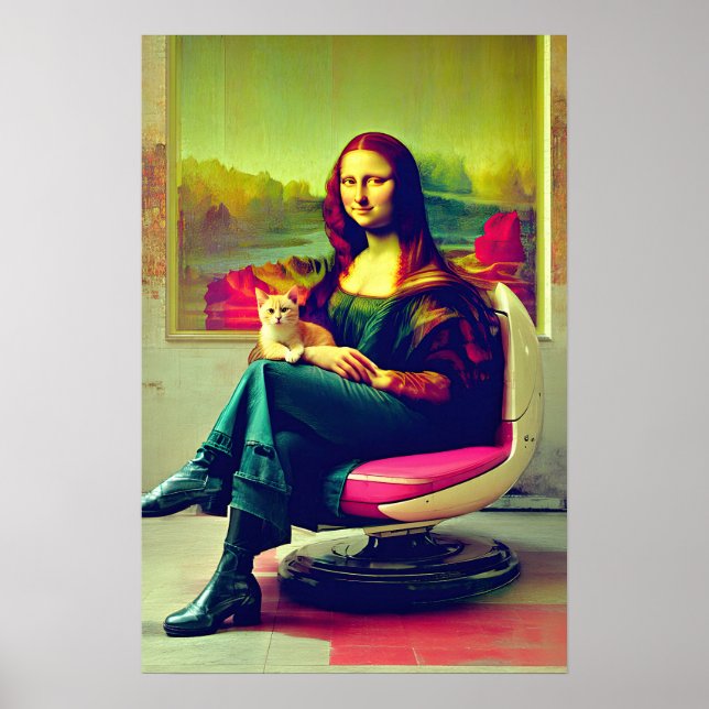 Póster Mona Lisa Meme Pop Art  (Frente)