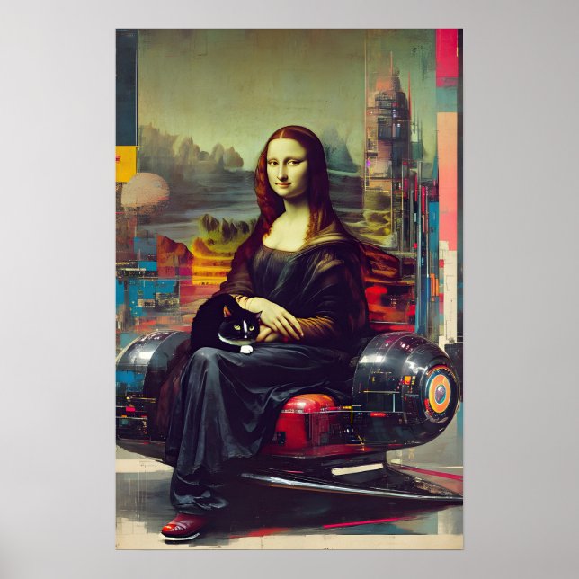 Póster Mona Lisa Meme Pop Art  (Frente)