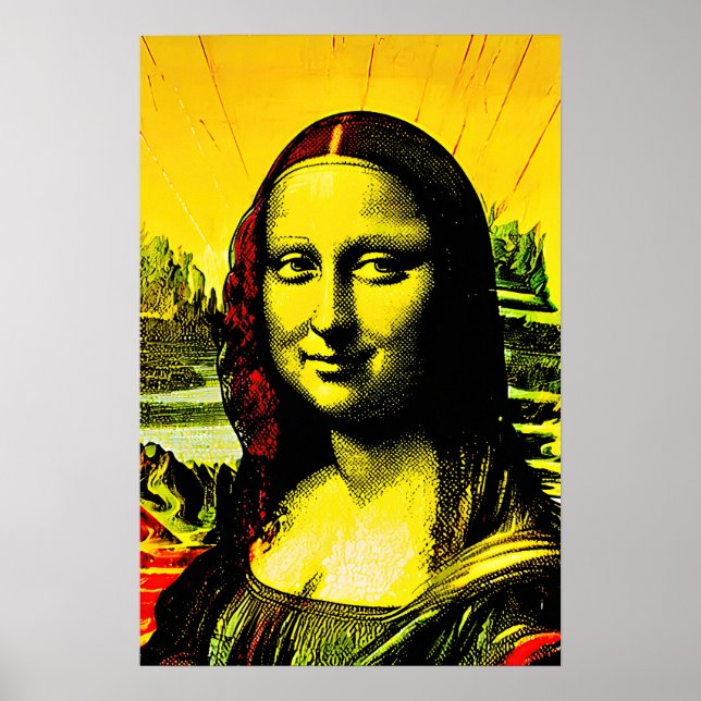 Póster Mona Lisa Meme Pop Art  (Frente)
