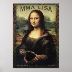 Póster Mona Lisa MMA Fighter