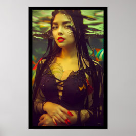 Póster Mona Lisa o un vampiro submarino sexy