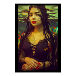 Póster Mona Lisa o un vampiro submarino sexy