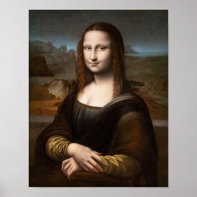 Póster Mona Lisa por Leonardo Da Vinci (Frente)