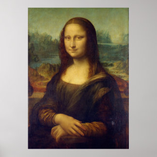 Póster Mona Lisa Reproduction Print - Da Vinci Print