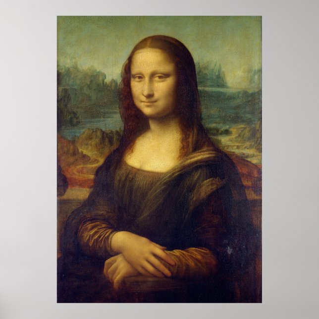 Póster Mona Lisa Reproduction Print - Da Vinci Print (Frente)