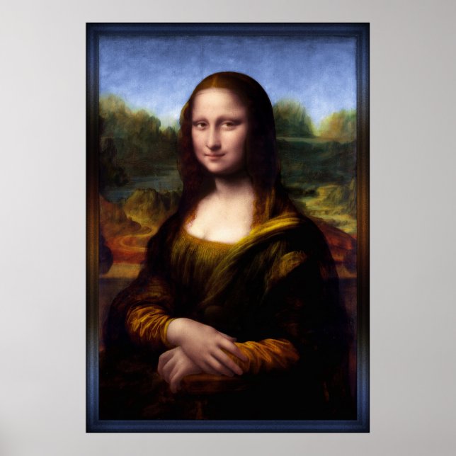 Póster Mona Lisa (Retrato de Lisa Gherardini) (Frente)